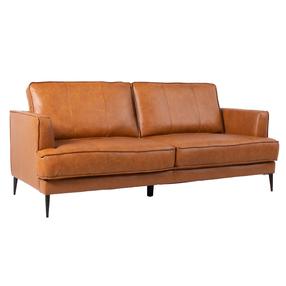 Sofa Home4you Leo, ruda sp., 86 x 194 cm x 85 cm