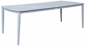 Valgomojo stalas Home4you Silva, pilka sp./smėlio sp., 220 cm x 100 cm x 75 cm