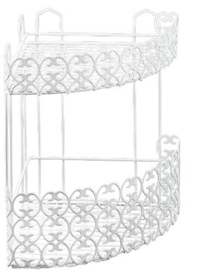 Dušas plaukts Metaltex Florenz, 25 cm x 32 cm x 25 cm, balta krās.