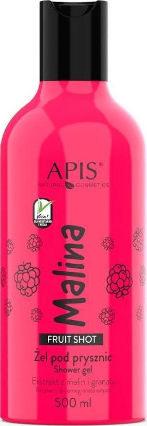 Ķermeņa mazgāšanās želeja Apis Fruit Shot Raspberry, 500 ml