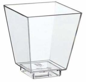Saldējuma trauks, komplekts Papstar, 60 ml, 4.5 cm x 4.5 cm x 4 cm, Ø 4.5 cm, caurspīdīga krās., plastmasa