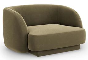 Кресло Micadoni Home Miley Velvet, зеленый цв., 85 см x 109 см x 74 см