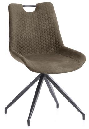 Valgomojo kėdė Homede Sahari 57484, ruda sp./juoda sp., 37.5 cm x 53 cm x 78 cm