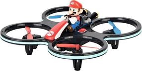 Žaislinis dronas Carrera Mini Mario-Copter, 16.5 cm, juoda sp./raudona sp.