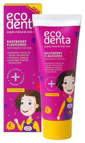 Dantų pasta Ecodenta Raspberry Flavour, 75 ml
