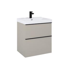 Vonios spintelė po praustuvu Elita Look 60 2DR, fume matt sp., 44.9 cm x 60 cm x 63.5 cm