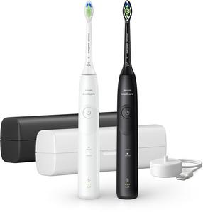 Elektrinis dantų šepetėlis, rinkinys Philips Sonicare 5500 HX7119/02, balta sp./juoda sp.