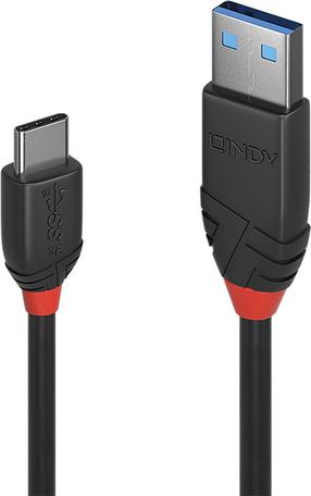 Vads Lindy 36917, USB Type C/USB, 150 cm, melna krās.