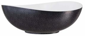 Vonia su sienele, laisvai pastatoma Besco Siya Glam 172, 172 cm x 100 cm x 63 cm, ovalas, grafito sp.