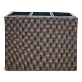Gėlių vazonas Domoletti 53000011107, plastikinis, 79 cm x 29 cm, Ø 79 cm, ruda sp.