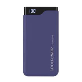 Nešiojamas įkroviklis (Power bank) Realpower PB-15000C, 15000 mAh, 5 W, violetinė sp.
