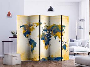 Širma Artgeist Map Of The World - Sun And Sky II, įvairių spalvų, 225 cm x 172 cm