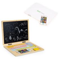 Lavinimo žaislas EcoToys Magnetic Educational Blackboard Laptop, įvairių spalvų