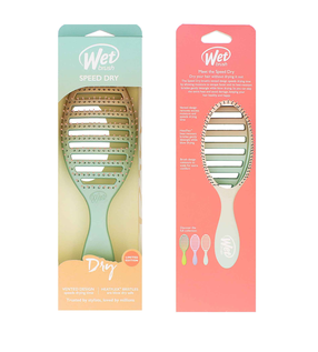 Juuksehari Wet Brush Feel Good Ombre Speed Dry, roheline v./roosa v.