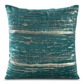 Dekoratyvinės pagalvėlės užvalkalas JIT-18, šampano sp./žalia sp., 45 cm x 45 cm