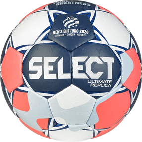 Футбольный мяч Select Replica EHF Euro Men v26, 0 размер, синий цв./белый цв./розовый цв.