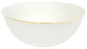 Bļoda Quality Ceramic Prima Gold, zelta krās./balta krās., 21 cm