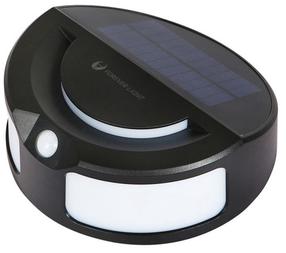 Sienas gaismeklis ar saules bateriju Forever Light Sunari, 6W, IP65, melna krās.