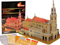3D dėlionė Fatima Cathedral, 32.5 cm x 18 cm, 47 vnt.