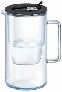 Vandens filtravimo indas Aquaphor Glass, 2.5 l, skaidri sp./juoda sp.