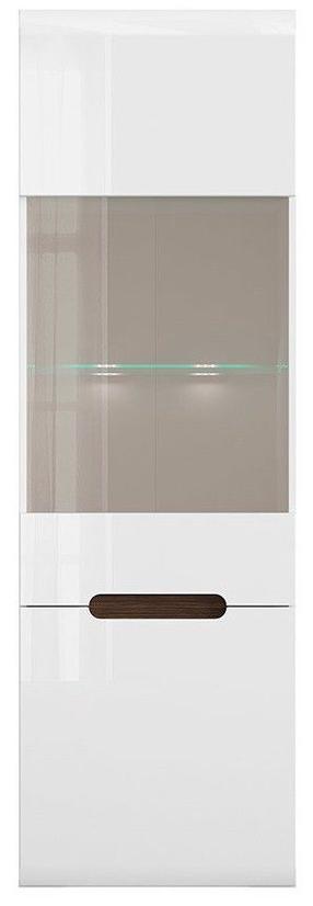 Vitrina Azteca Trio REG1W1D, balta sp., 60 cm x 41 cm x 193 cm