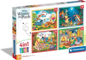 Пазл Clementoni 4In1 Disney Winnie The Pooh 21514, 14 см x 19 см, 72 шт., многоцветный