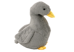 Mīkstā rotaļlieta zoss Lean Toys, pelēka krās., 40 cm