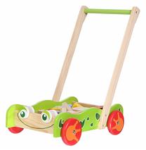 Vaikiškas stumdukas - vaikštynė EcoToys, žalia sp.