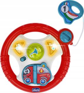Образовательный руль Chicco Baby Driver, белый цв./красный цв.