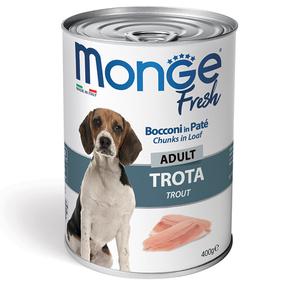 Влажный корм для собак Monge Chunks in Loaf Adult, форель, 0.4 кг