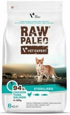 Sausā kaķu barība Vet Expert Sterilised, vistas gaļa/lasis/tunzivis, 6 kg