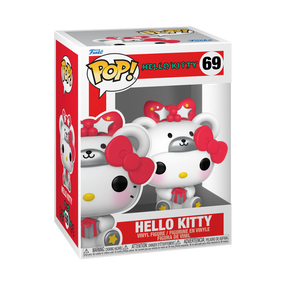 Rotaļlietu figūriņa Funko POP! Hello Kitty Polar Bear 69, balta krās./sarkana krās.