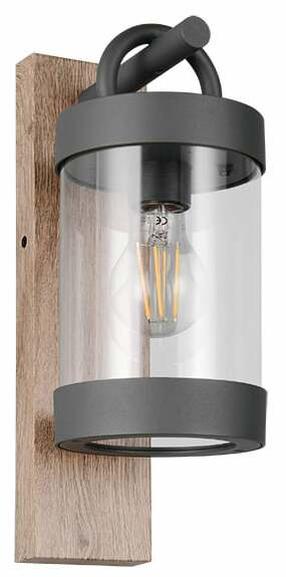 Āra sienas lampa Trio Sambesi 204160135, 28W, E27, IP44, koka krās., 12.5 cm x 33 cm