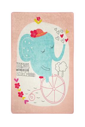 Kilimas Conceptum Hypnose Elephants Pink, įvairių spalvų, 160 cm x 100 cm