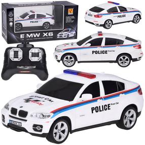  Rc politseiauto BMW X6, 1:24, valge