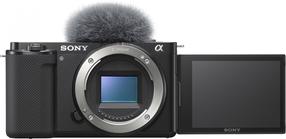 Bezspoguļa kamera Sony Alpha ZV-E10, melna krās.