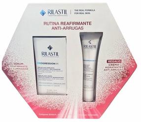 Veido priežiūros priemonių rinkinys Rilastil Progression Anti-Wrinkle And Illuminating Routine, 70 ml, 2 vnt.