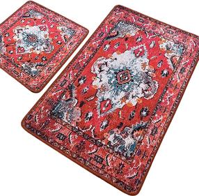Vannitoamattide komplekt Foutastic Authentic 359CHL5246, mitmevärviline, 100 cm x 60 cm