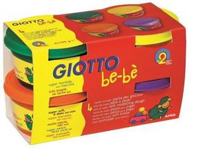 Plastiliin Giotto BeBe 464903, kollane v./roheline v./oranž v., 400 g
