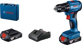Akumuliatorinis suktuvas-gręžtuvas su akumuliatoriumi Bosch Professional GSR-185-LI, 18 V, 2 Ah