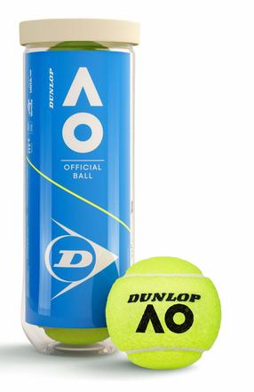 Teniso kamuoliukų rinkinys Dunlop Australian Open GrandSlam, geltona sp., 3 vnt.