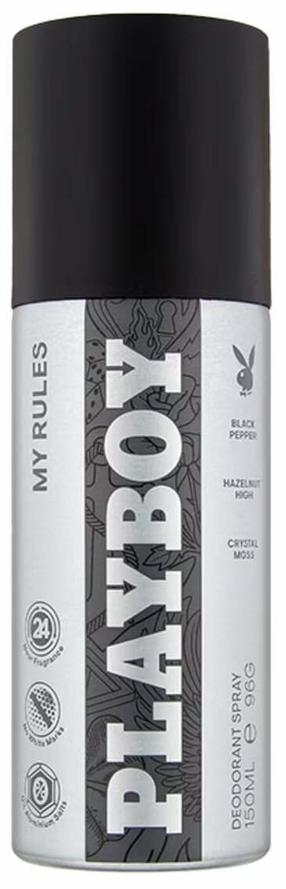 Meeste deodorant Playboy My Rules, 150 ml