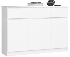 Kumode Akord K140, balta krās., 99 cm x 138 cm x 40 cm
