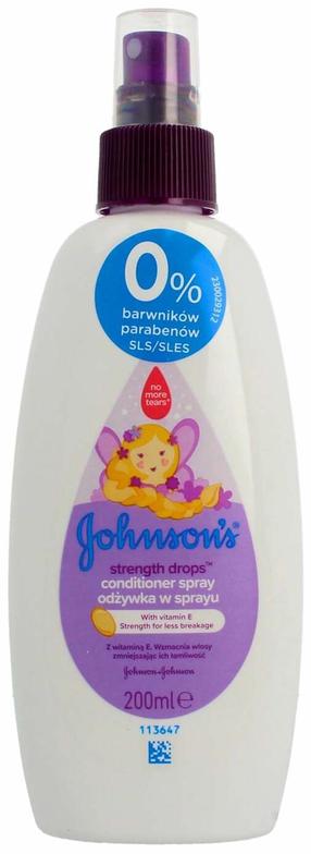 Bērnu matu sprejs Johnson's Baby Strenght Drops, 200 ml