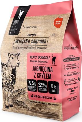Kuiv kassitoit Wiejska Zagroda, lambaliha, 0.4 kg