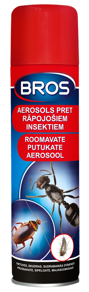 Aerosool lendavate ja roomavate putukate vastu Bros, 400 ml