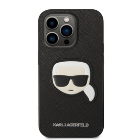 Telefono dėklas Karl Lagerfeld KLHCP14XSAPKHK, juoda sp., Apple