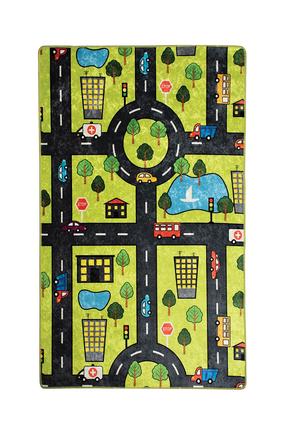 Kilimas Conceptum Hypnose Green City 876CHL1158, įvairių spalvų/žalia sp., 140 cm x 190 cm