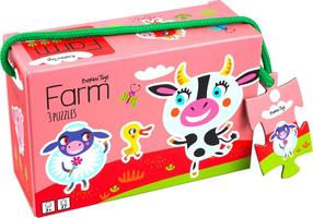 Пазл 3in1 Barbo Toys Farm, 27 шт., многоцветный