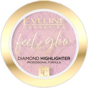 Highlighter Eveline Feel The Glow, roosa v., 03 rose gold, 4.2 g